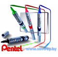 Pentel маркер для доски Maxiflo c подкачкой 4 цвета
